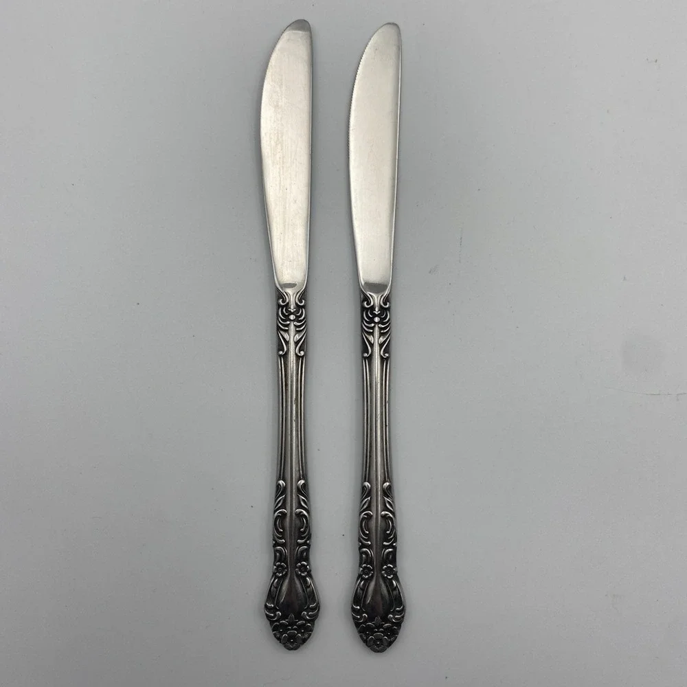 Set of 2 Vintage Ekco Eterna Japan‎ Beaumont Stainless Steel Knives Knife 8 1/2